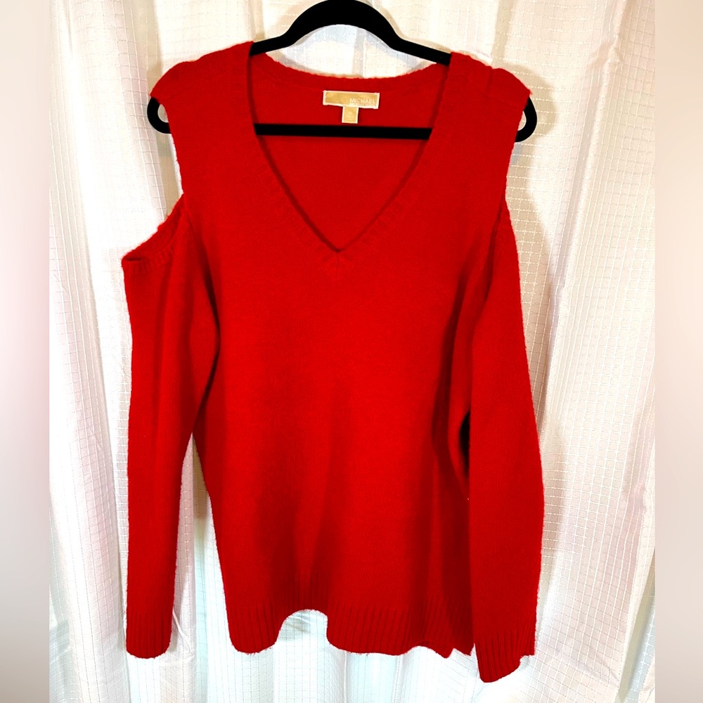 Michael Kors women’s 1X open shoulder sweater